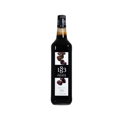 Image of 1883 Coffee Syrup for Drinks, Made in France, 1 Liter Glass Bottle