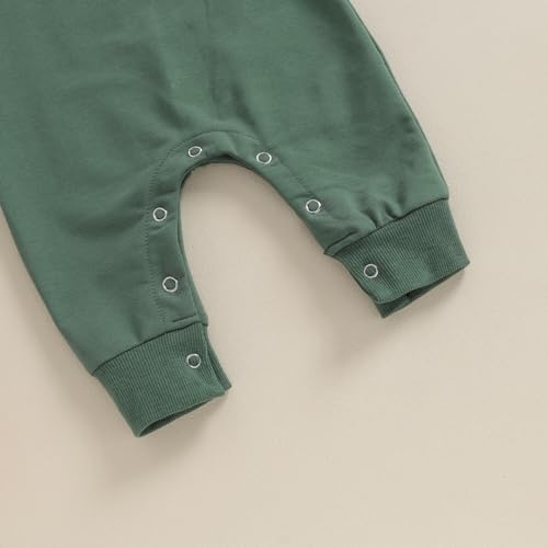 Newborn Infant Baby Boy Girl Clothes Solid Color Long Sleeve Romper Jumpsuit One Piece Bodysuit Fall Winter Outfit 6