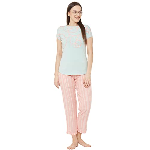 Image of Sweet Dreams Women's Cotton Printed Night Suit Set