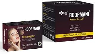 Roopmani Pimple Care Soap for Acne(75g) with Retinol Anti-Aging Night Cream(25g) Price In India