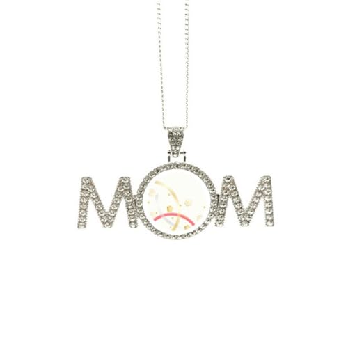 Collier motif floral géométrique blanc au fini précieux, bijou élégant fête des mères