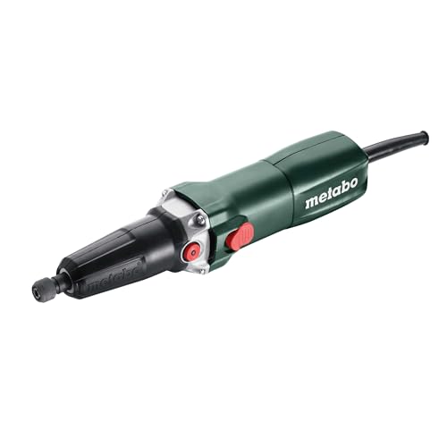 Metabo Geradschleifer GE 710 Plus (600616000) Karton Leerlaufdrehzahl: 10000 - 30500 /min Nennaufnahmeleistung: 710 W Abgabeleistung: 430 W Schwarz Grün