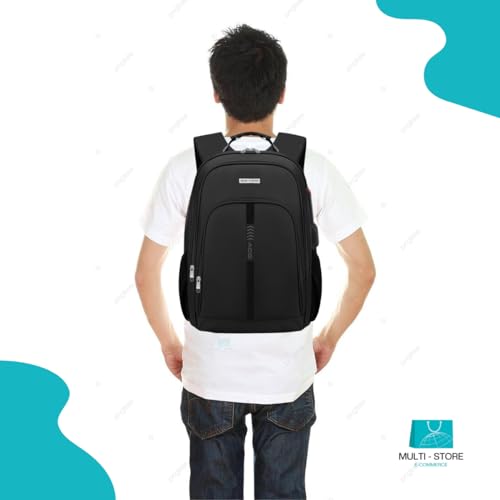 Mochila Masculina Notebook Viagem Impermeável Grande Reforçada Anti Furto Para Faculdade Trabalho Es