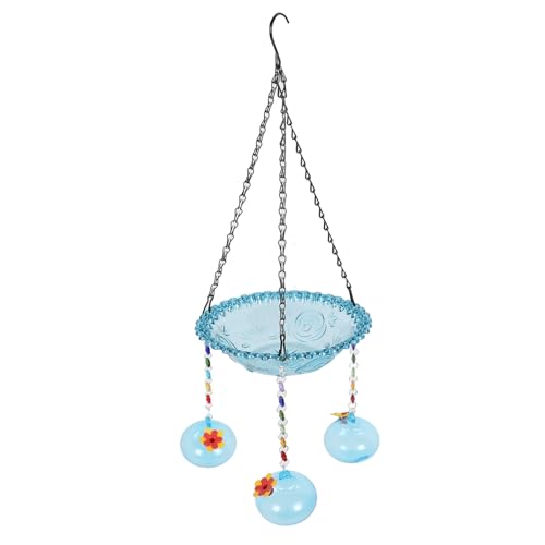 Alimentador de baño de pájaros Colgantes multipropósito, liviano y, para Aves pequeñas, suspensión Estable, acomoda múltiples Aves, Ideales para jardín al Aire Libre y césped
