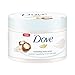 Dove Body Scrub with Crushed Macadamia and Rice Milk, 4month supply (4 x 225 ml)