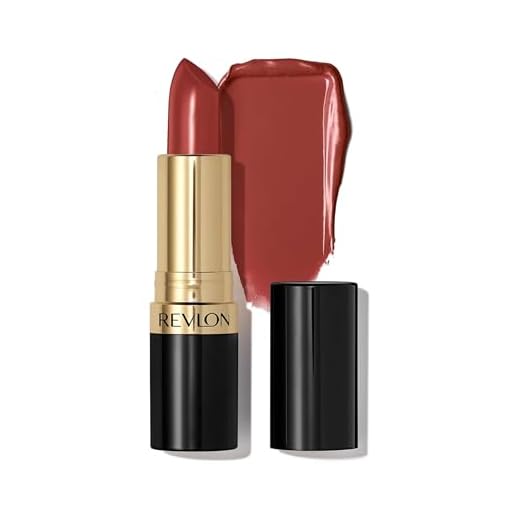 Revlon Super Lustrous Lipstick, Rossetto con Formula Cremosa, Infuso Con Vitamina E, 535 Rum Raisin, 4,2g
