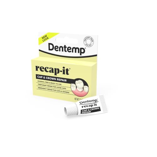 Image of Dentemp Recap-It Cap and Crown Repair Dental Kit, Pack of 1