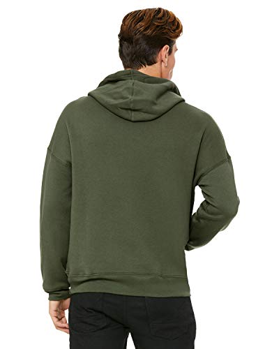 Bella + Canvas 3729 Unisex Sponge Fleece Pullover DTM Hoodie Military Green2