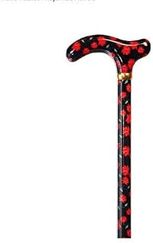 Harvy Canes - 36" Fritz Handle - Royal Red Flowers