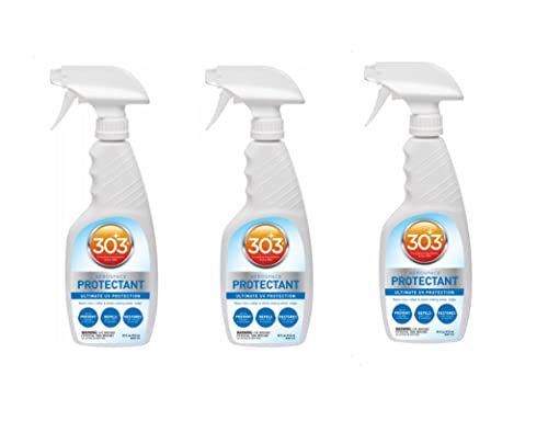 PACK OF 3 - 303 (30308) UV Protectant Spray for Vinyl, Plastic, Rubber, Fiberglass, Leather