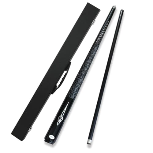 Stecca da biliardo professionale fatta a mano in fibra di carbonio e legno d'acero, 147,7 cm con design snodato a 1/2 per una migliore giocabilità nei giochi di biliardo e biliardo