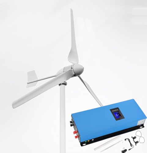 KX-ENERGIE Horizontale Windkraftanlage 3000W 24V 48V 3Blätter Windgenerator Windturbine...
