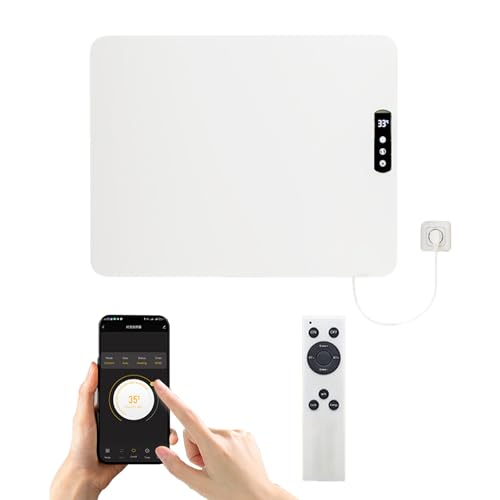 FRANREADER Emisor Térmico Bajo Consumo con Mando a Distancia y App, Funcionamiento Silencioso, Protección Sobrecarga, Temporizador Programable, Display