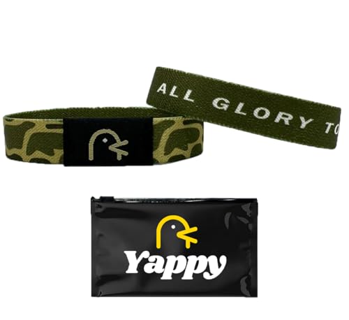 Yappy The Original Bible Verse Bracelets Daily Bible Verse Bracelet for Personalized Daily Inspiration (All Glory To God Small (6.3 inches))
