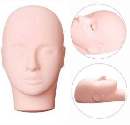 AHS Professional Make Up Eyelash Practice Manikin Pro Massage Makeup Training Cosmetology Mannequin Doll Face Head Model