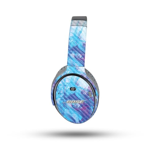 Image of MightySkins Carbon Fiber Skin Compatible with Bose QuietComfort 35 II Headphones - Paint Vapor | Protective, Durable Textured Carbon Fiber Finish | Easy to Apply