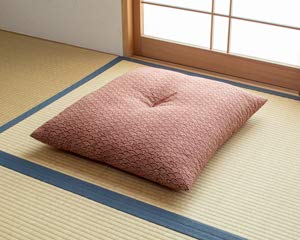 Amazon.co.jp: 座布団 NEW青海波柄(カラー 赤系) 国産 銘仙判 5枚