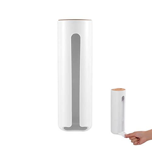 YONGRONGHE Cotton Pad Organizer - Wall Mounted Makeup Pad Dispenser, Shoe Covers & Grocery Bag Holder