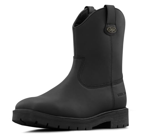 Lugz Mens Duster Steel Toe Industrial Cowboy Boot Black 13 M
