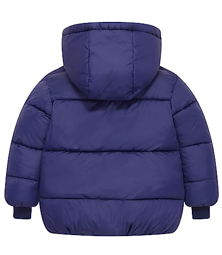 Happy Cherry Kids Winter Puffer Jackets with Detachable Hood Fleece Lined Down Coat Boys Girls Outdoor Snowsuit Outerwear2