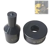 CH-70 Hydraulic Round Hole Punch Die Set, Durable Replacement Dies for Punching Machines for Steel Sheet, Copper Plate, Aluminum Plate (16mm)