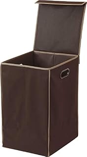 Simple Houseware Foldable Laundry Hamper Basket with Lid, Pink