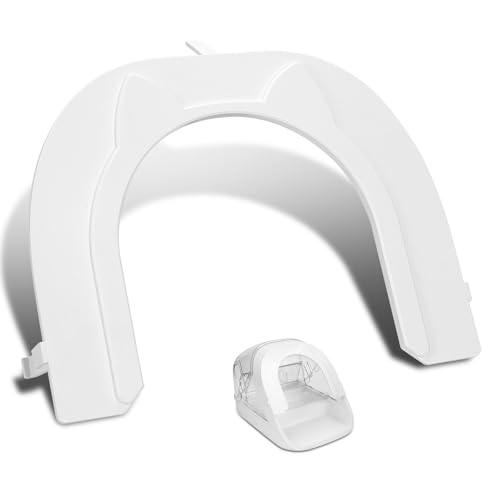 Feriva Front Cover for Automatic Micro Chip Cat Feeder, Cat-shaped Baffle, Avoid Pet Competing for Food in Multiple Pets Home, Prevent Food Stealing from Other Cats and Dogs, Precise Dietary Control