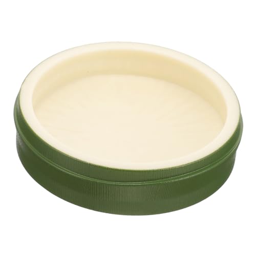 ETHZZLE 爬虫類用多機能竹節餌水ボウル 小型リクガメトカゲヘビ対応 安定滑り止め設計 ペットリザード水飲み容器