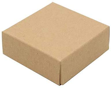 Amazon | 日本製 無地 ギフトボックス 7cm × 7cm × 2.5cm 茶色 60枚