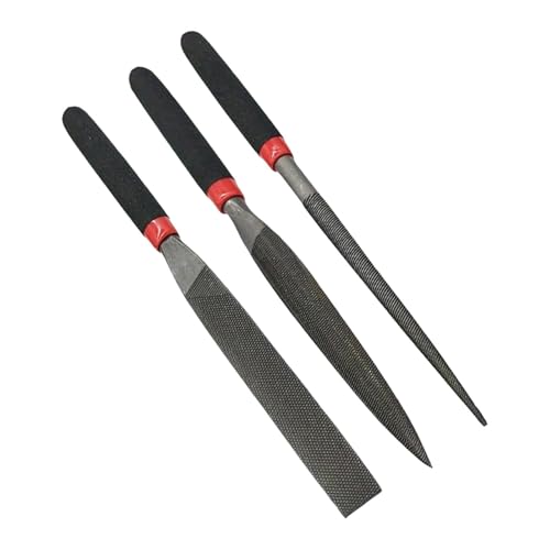 predolo Mini de aguja, herramientas de limado, juego de de mano portátiles de acero para joyeros: raspado, eliminación de rebabas, limado de, 3 Piezas