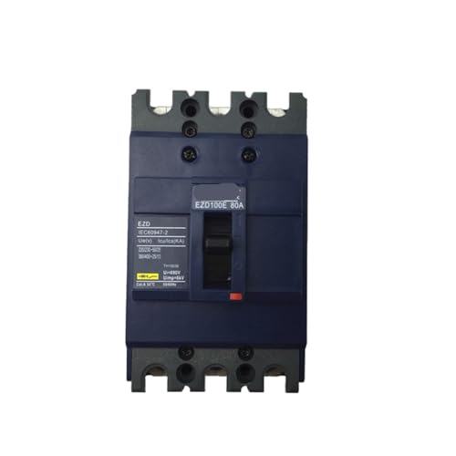 Disjoncteur fixe 35KA EZD-100M 3P 50A avec protection contre les fuites haute performance