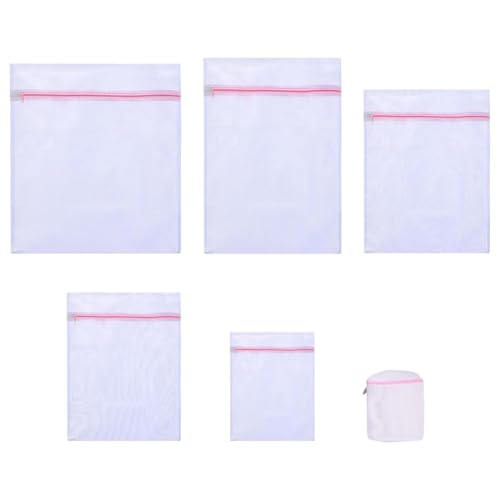 Sacchetti rete biancheria, 6 pezzi, 6 misure retina borse per