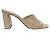 The Drop Women's Pattie High Block Heeled Mule Sandal, Natural Embossed Croc, 9