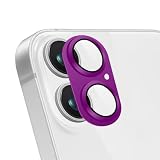 SLuB iPhone 16/ iPhone 16 Plus カメラフィルム レンズ保護ケース カメラ保護 傷防止 高透過率 アイフォン 16 レンズ保護カバー あいふおん16プラス カメラカバー 耐衝撃 防塵防指紋 気泡ゼロ 硬度10H（iPhone 16/iPhone 16 Plus 対応、ローズパープル）