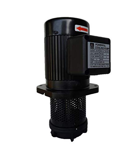 1/8 HP Lathe BandSaw Machinery Circulation Coolant Pump, Immersion Length 100mm(4'), NPT 1/2' Thread, Single 1 Phase 120/240V
