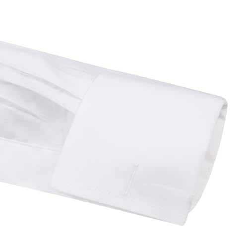 Jacob Alexander Men's Solid French Cuff Long Sleeve Button-Down Dress Shirt - Classic or Slim Fit - Business Casual4