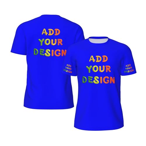 Custom T Shirts 4 Sides Custom Shirt for Men Custom Tshirt with Logo Text Image