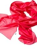 Ideal auch für Seidenmalerei S & B Seidenschal, feuerrot 180x45cm Ponge05