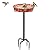 YALINKA 35.5In Freestanding Birdbaths Bowl Outdoor, Standing Garden Bird Bath Bird Feeder Bowl with Metal Stake, Detachable Decoration Spa Birdfeeder for Garden Patio Yard Lawn, 4 Spiky Feet (B)