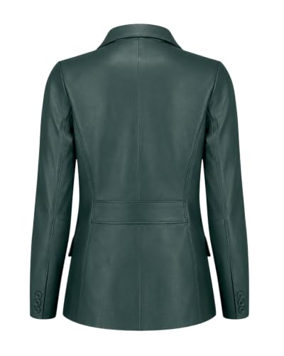 Image of Jild Classic Style Leather Blazer Women - Casual Coat Leather Jacket Women