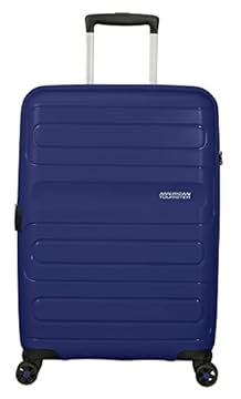 American Tourister Sunside - Spinner M Espandibile, Valigia Bagaglio Adulti, Blu (Dark Navy), M 67.5 cm 83.5 L