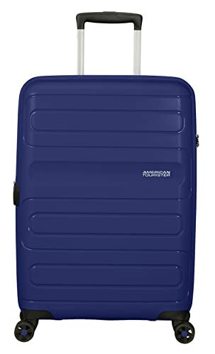 Immagine prodotto: American Tourister Sunside - Spinner M Espandibile, Valigia Bagaglio Adulti, Blu (Dark Navy), M 67.5 cm 83.5 L