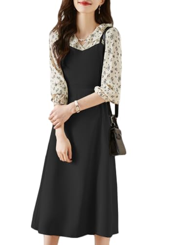 ミラオーウェン] クロシェニットレイヤードキャミワンピ09WFO252106