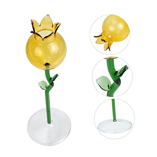 Zerodeko 2 Peças De Ornamento De Flor Preservada Estátua Decoração Para Casa Fragrância Rosa Vidro V