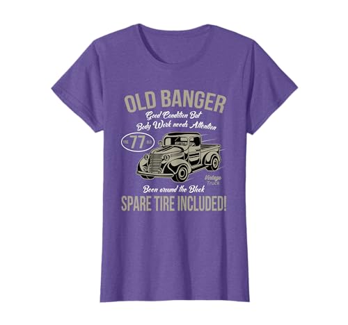 77th Birthday Vintage Old Banger 77 Years Old Men Gift Retro T-Shirt