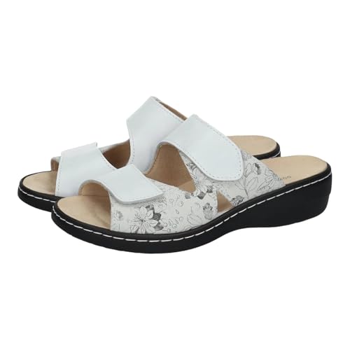 Sandales blanches imprimé floral Doctor Cutillas pour vos balades d'été