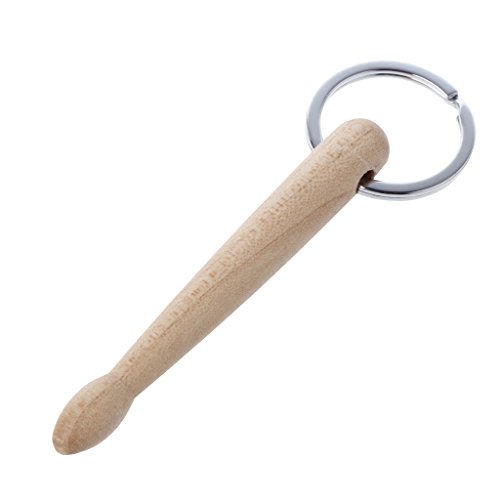 Llavero con baquetas de batería de madera para colgar miniatura 1