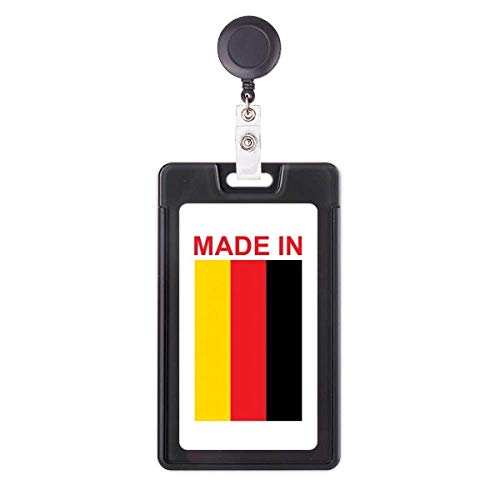 Étui à badge rétractable de fabrication allemande avec enrouleur robuste pour carte