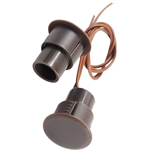 RC-36-NC-Recessed-Wired-Security-Window-Door-Contact-Sensor-Alarm-Magnetic-Reed-Switch-for-Home-Security-and-Burglar-Alarm-Systems-Sets-of-3-Brown