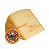 La Antigua Quesería Queso de Oveja Artesano Curado con Mojo Picón, Leche Cruda, Curación 6 Meses, CUÑA QUESO 375 g (Aprox)